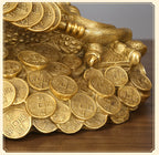 Brass Golden Toad Ornament Home Office Money Toad Craft Decoration Company Housewarming Opening Gift