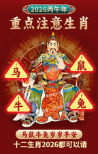 Taoist2026Wenzhe General Gold Card Year of the Horse Zodiac Mascot Rat Ox Rabbit Tai Sui Copper Card Wholesale