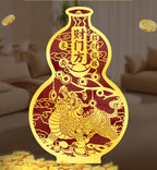 Fortune-Attracting Pixiu Stickers for Living Room Southeast Wealth Position Ornaments Home Wealth-Gathering Metal Stickers Office Store Stickers Wholesale