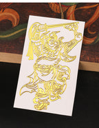 Taoist Zhongkui Sticker Phone Sticker Portrait Pattern Back Cover Metal Sticker Peace and Good Luck Decoration Cultural Supplies