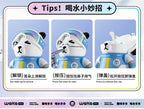 waka Panda Insulated Cup for Men and Women, High-Value Cartoon Trendy Toy Figurine, Ceramic Inner Liner, Food-Grade Children's Water Cup