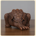 Red Copper Golden Toad Ornament Craft Living Room Office Home Decor Opening Gift
