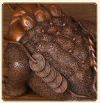 Red Copper Golden Toad Ornament Craft Living Room Office Home Decor Opening Gift