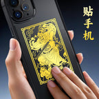 Taoist Zhong Kui Sticker Phone Case Back Sticker Office Protection Immortal Image Small Figure Metal Sticker God Statue Wholesale