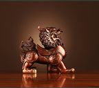 Bronze Kirin Figurine Home Office Decoration Living Room Craft Kirin Ornament Opening Gift