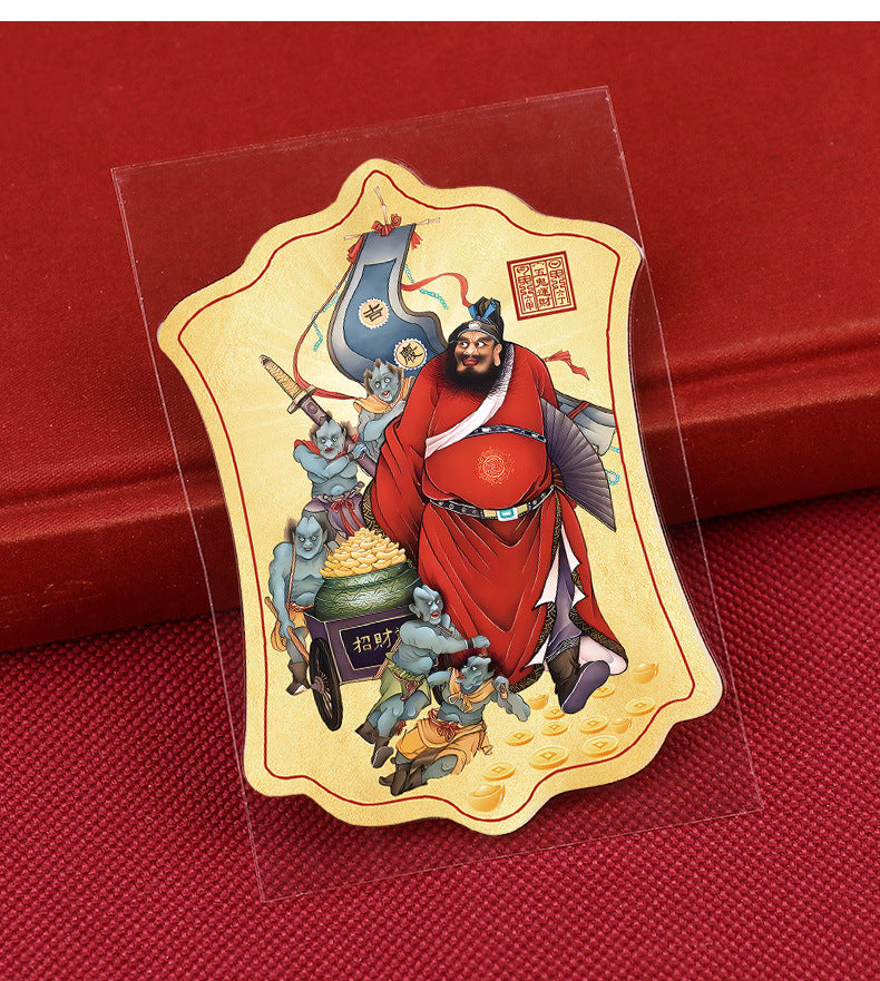 Taoist Master Zhongkui Demon-Slaying Illustration Phone Sticker Office Workplace Object Back Cover uv Wholesale Patchwork Art