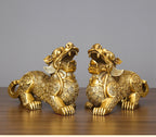 Copper Pixiu Figurine Craft Business Office Decoration Home Living Room Decoration Housewarming Opening Gift Figurine