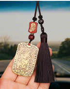 Taoist Jewelry Brass Wu Wealth God Zhao Gongming Token Pendant Wholesale Portable Car Keychain Copper Plaque Ornament