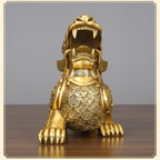 Copper Pixiu Figurine Craft Business Office Decoration Home Living Room Decoration Housewarming Opening Gift Figurine