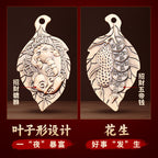 Taoist Brass Get Rich Overnight Good Things Happen Pendant Pixiu Five Emperors Money Car Keychain Wealth Attraction Pixiu Wholesale