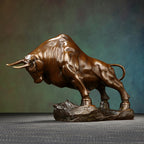 Brass Pioneer Ox Ornament Zodiac Ox Craft Living Room Office Home Decoration Opening Gift