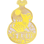 12Twelve Zodiac Phone Stickers Gourd Metal Stickers Peace Rooster Horse Dragon Snake Ox Sheep Monkey Idiom Stickers Wholesale
