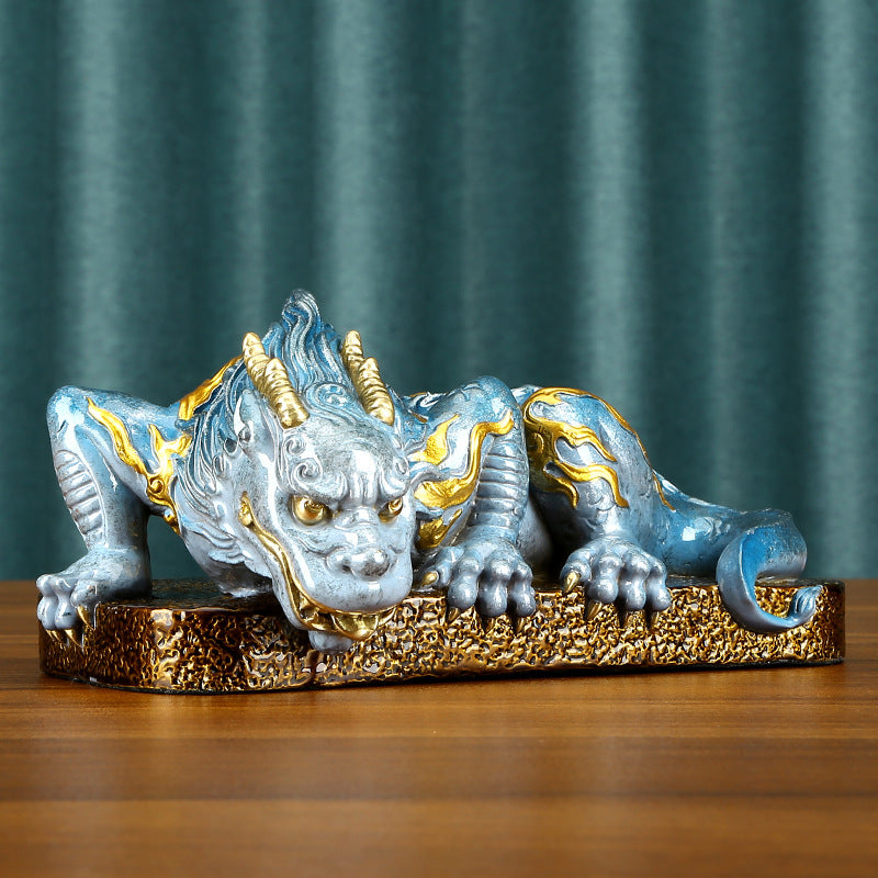 Colorful Copper Water Beast Figurine Office Desktop Water Absorbing Beast Centipede Decoration Home Entrance Decoration Craft Gift