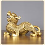 Copper Pixiu Figurine Craft Business Office Decoration Home Living Room Decoration Housewarming Opening Gift Figurine