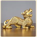 Copper Pixiu Figurine Craft Business Office Decoration Home Living Room Decoration Housewarming Opening Gift Figurine