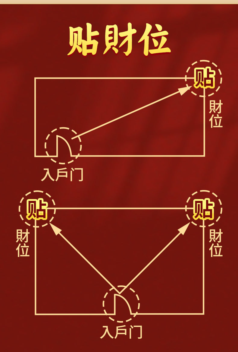 Taoist Pixiu Five Emperors Money Metal Sticker Wealth Gathering Mobile Phone Sticker Creative Door Sticker Computer Gold Sheet Sticker Wholesale