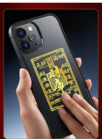 Taoist Wealth Supplementing Phone Stickers Five Directions of Wealth Attraction Gathering Wealth Positive and Negative Wealth Eight Directions of Wealth Metal Stickers Wholesale
