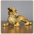 Copper Pixiu Figurine Craft Business Office Decoration Home Living Room Decoration Housewarming Opening Gift Figurine