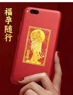 Guanyin Bodhisattva Goddess Phone Sticker Buddha Metal Sticker Childbirth Blessing Good Luck Item Wholesale