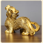 Copper Pixiu Figurine Craft Business Office Decoration Home Living Room Decoration Housewarming Opening Gift Figurine