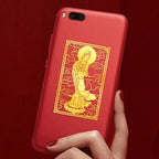 Metal Sticker of Great Compassion Bodhisattva for Phone Case, Computer, Living Room, Creative Portrait, Buddha Statue Pendant Wholesale