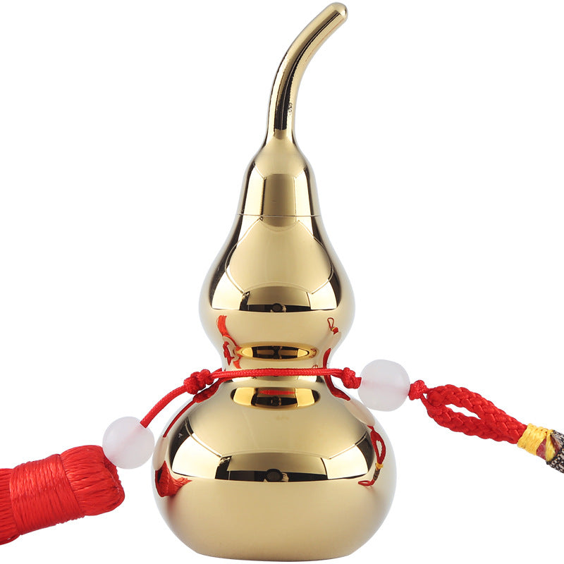 Brass Gourd Pendant Home Decoration Hanging Ornament Creative Open Gourd Small Accessories Gift Display Piece