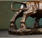 Brass Pioneer Ox Ornament Zodiac Ox Craft Living Room Office Home Decoration Opening Gift