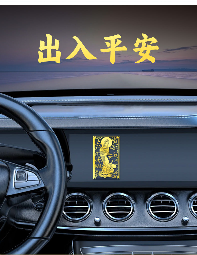 Metal Sticker of Great Compassion Bodhisattva for Phone Case, Computer, Living Room, Creative Portrait, Buddha Statue Pendant Wholesale