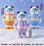 waka Panda Insulated Cup for Men and Women, High-Value Cartoon Trendy Toy Figurine, Ceramic Inner Liner, Food-Grade Children's Water Cup