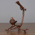 Purple Copper Magpie Ornament Joyful Creative Copper Incense Burner Living Room Office Home Craft Decoration Display