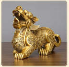 Copper Pixiu Figurine Craft Business Office Decoration Home Living Room Decoration Housewarming Opening Gift Figurine