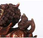 Bronze Kirin Figurine Home Office Decoration Living Room Craft Kirin Ornament Opening Gift