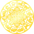 Twelve Zodiac Nine Palaces Eight Diagrams Stickers Phone Stickers Back Cover Patterns Peace and Good Luck Computer Stickers Metal Stickers Wholesale