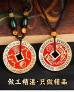 Cinnabar Zhang Tianshi Copper Coin Zhiwei Taiji Bagua Evil-Repelling Victory Coin Beidou Seven Stars Peace Coin Ancient Coin Wholesale