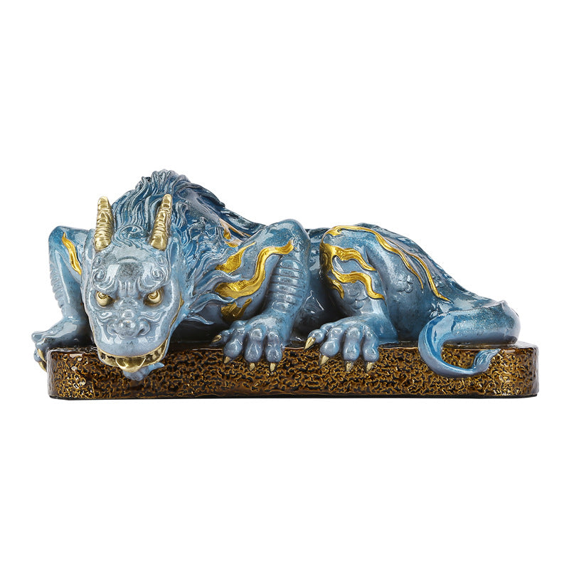 Colorful Copper Water Beast Figurine Office Desktop Water Absorbing Beast Centipede Decoration Home Entrance Decoration Craft Gift