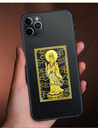 Metal Sticker of Great Compassion Bodhisattva for Phone Case, Computer, Living Room, Creative Portrait, Buddha Statue Pendant Wholesale