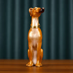 Colorful Copper Greyhound Zodiac Dog Home Office Entrance Housewarming Birthday Opening Gift Craft Ornament