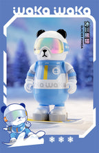 waka Panda Insulated Cup for Men and Women, High-Value Cartoon Trendy Toy Figurine, Ceramic Inner Liner, Food-Grade Children's Water Cup