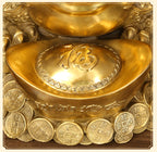 Brass Golden Toad Ornament Home Office Money Toad Craft Decoration Company Housewarming Opening Gift