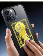 Guanyin Bodhisattva Goddess Phone Sticker Buddha Metal Sticker Childbirth Blessing Good Luck Item Wholesale