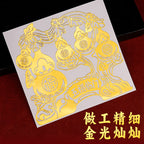 Five Blessings Gourd Sticker Hanging Decoration for Home Living Room Entrance Door Sticker Ornament Housewarming New Home Store Decoration Sticker