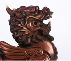 Bronze Kirin Figurine Home Office Decoration Living Room Craft Kirin Ornament Opening Gift