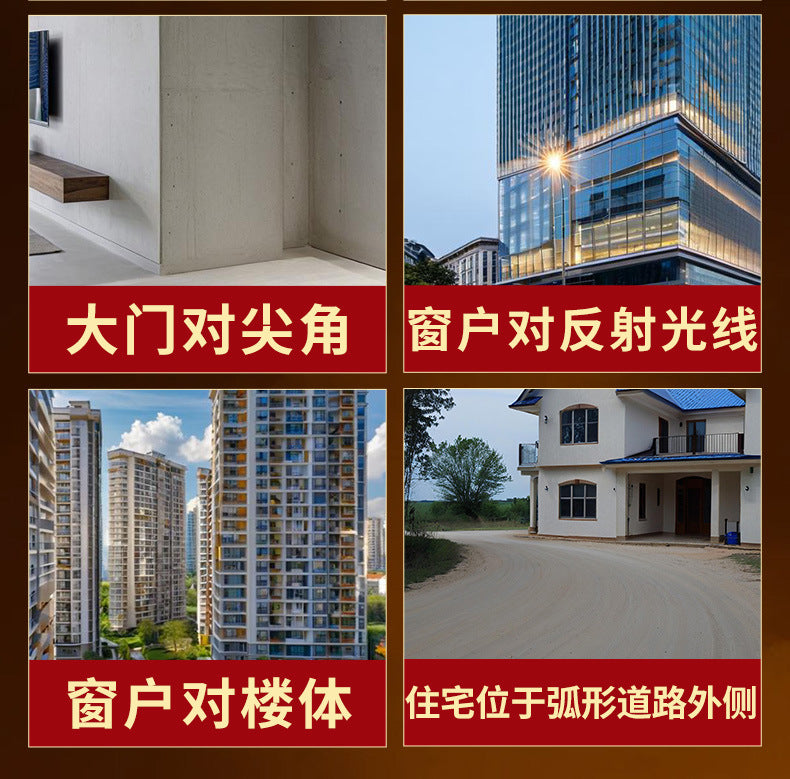 Bronze Lion Taishan Stone Guandang Sticker Piece Entrance Gate Road Interior Exterior Hanging Decoration Bagua Wall Sticker Ornament Wholesale