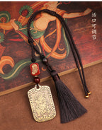 Taoist Jewelry Brass Wu Wealth God Zhao Gongming Token Pendant Wholesale Portable Car Keychain Copper Plaque Ornament